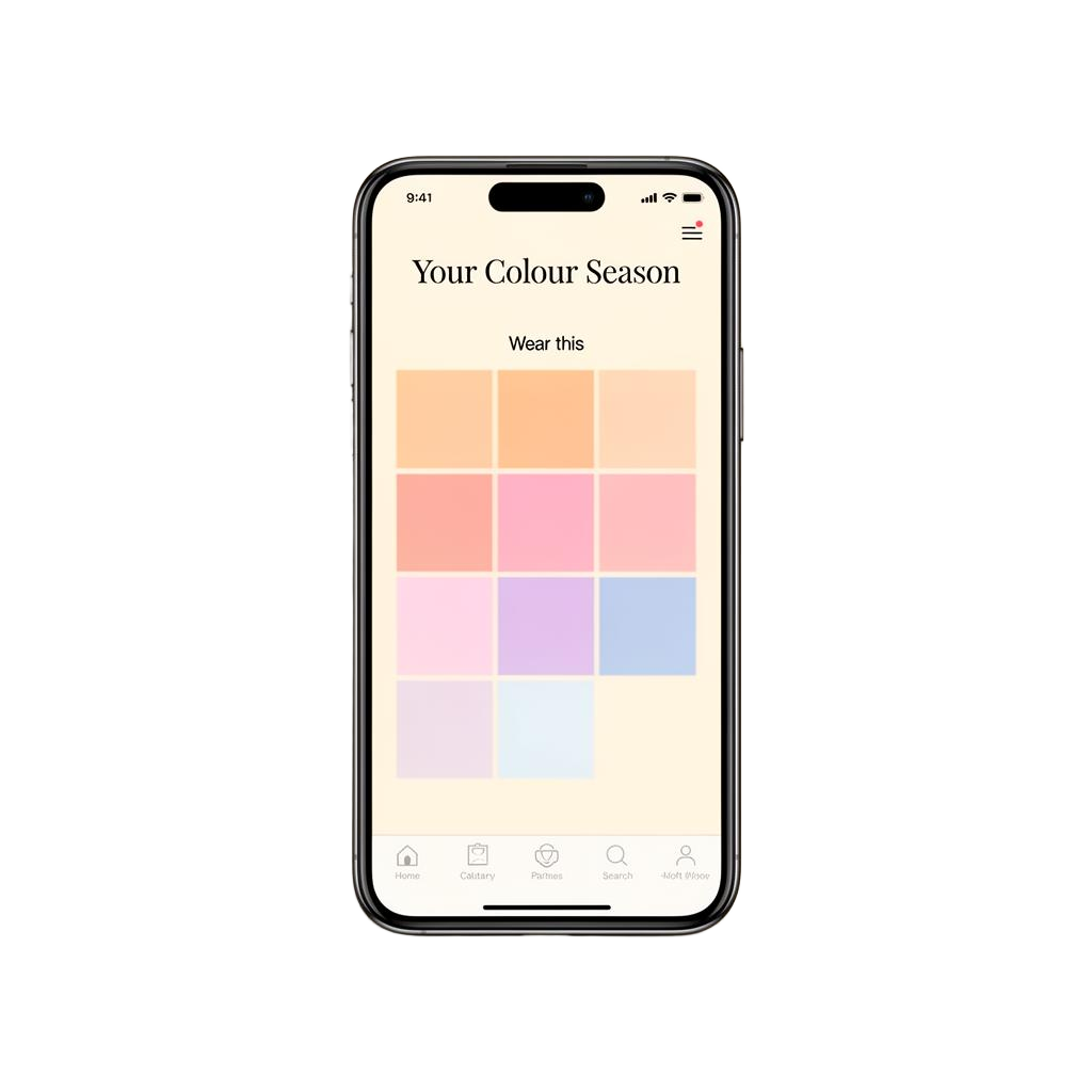 Glowtype colour palette screen